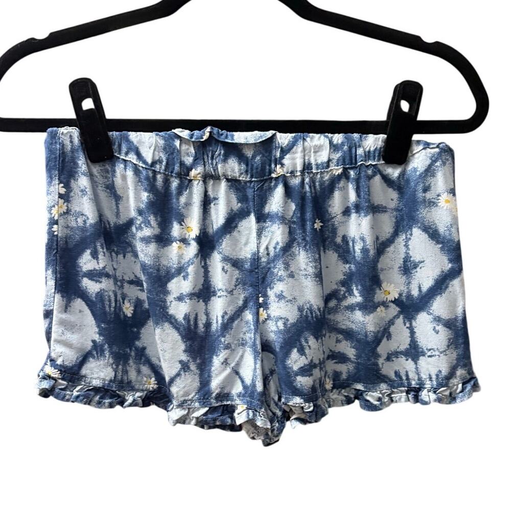 Preloved-Junior XL-SO Tie-Dye Ruffle Shorts